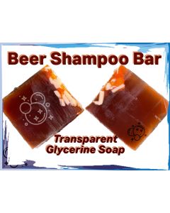 Real Essence Beer shampoo Bar | Handmade Organic Beer Shampoo Bar | Transparent Glycerine Soap | Best Shampoo Bar for Hair Growth | Made in Australia | Chemical Free